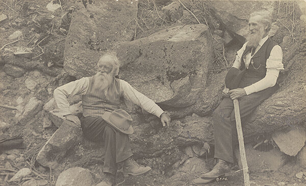 Fred Payne Clatworthy, John Burroughs and John Muir, Yosemite, May 1909, 1909