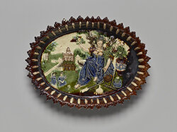 Fontainebleau Workshop, Dish Depicting Pomona, Goddess of Fruit Trees and Orchards, early 17th century(?)