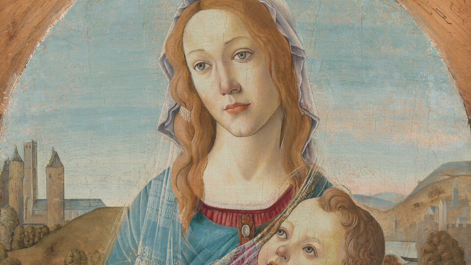 Painting of a mother and child