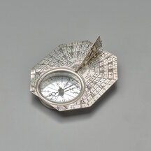 Silver equinoctial sundial