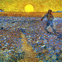 Vincent van Gogh, The Sower, June 1888. Oil on canvas. Kröller-Müller Museum, Otterlo, The Netherlands