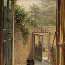 Edward Lamson Henry, A Philadelphia Doorway, 1882.