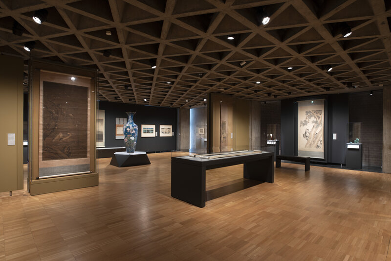 View of artworks in the Asian art galleries.