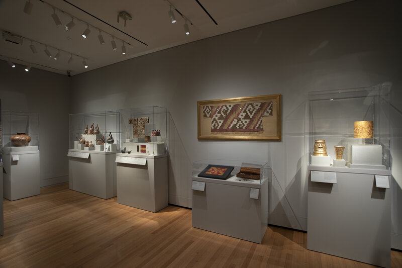 View of works in the galleries.