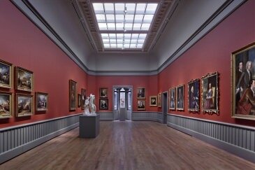 View of the American Paintings and Sculpture galleries, Yale University Art Gallery. © Elizabeth Felicella, 2012