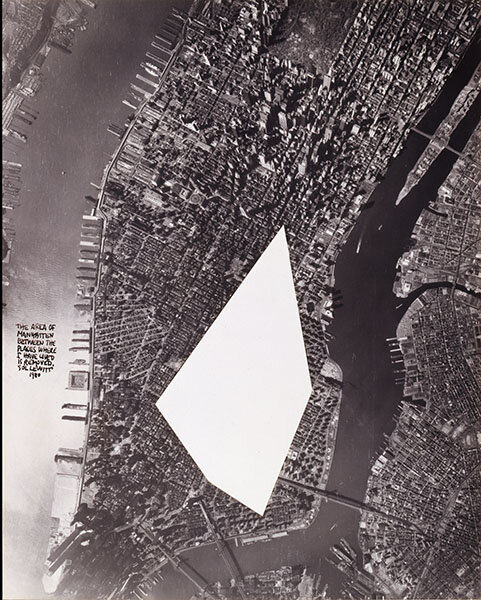 Sol LeWitt, The Area of Manhattan between the Places Where I Have Lived Is Removed