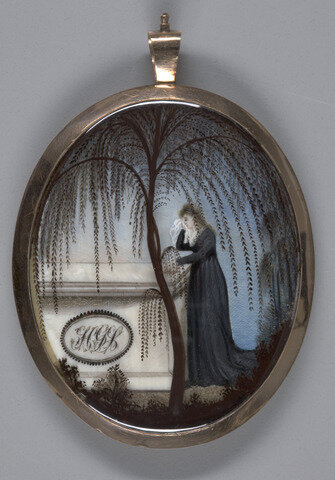 Unknown artist, Memorial for Henry G. Staats, ca. 1802. Watercolor, chopped hair, and graphite on ivory. Yale University Art Gallery, Lelia A. and John Hill Morgan, B.A. 1893, LL.B. 1896, Hon. 1929, Collection
