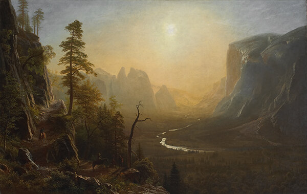Albert Bierstadt, Yosemite Valley, Glacier Point Trail, ca. 1873