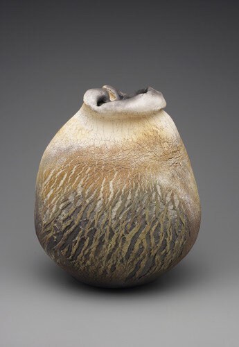 Kyoko Tonegawa, Primeval Breath, ca. 1988. Stoneware made in the nanban technique. Yale University Art Gallery, Purchased with an anonymous gift