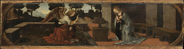 Leonardo da Vinci, The Annunciation, ca. 1475–79